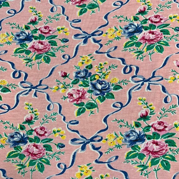 ROCK YOUR BABY Floral Peplum Dress Girls 5 5T Girl Pink Bows Flower Bouquets Kid - Picture 6 of 9